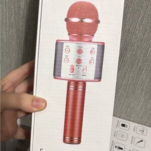 Red Wireless Karaoke Microphone